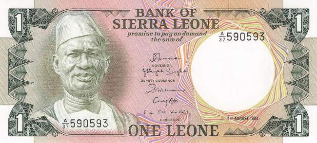 Sierra Leone p5e 1 Leone 1984